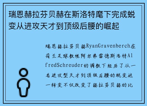 瑞恩赫拉芬贝赫在斯洛特麾下完成蜕变从进攻天才到顶级后腰的崛起